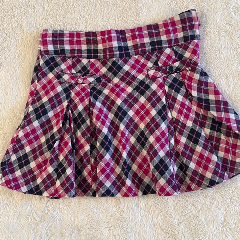 Gymboree plaid pleated skirt size 8